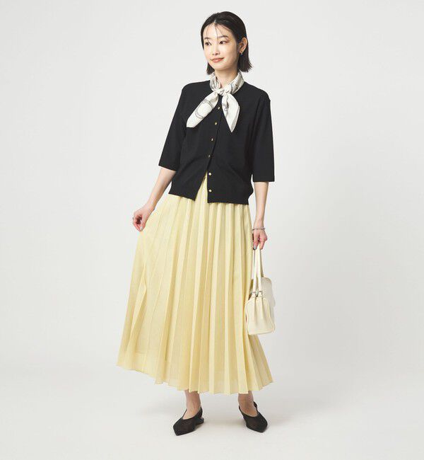 UNITED ARROWS green label relaxing「アキハ プリーツ スカート」|フレア|