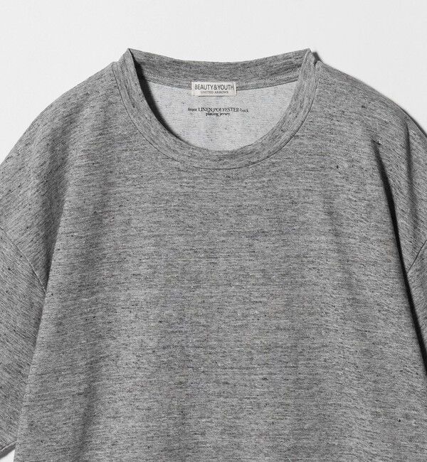 BEAUTY&YOUTH UNITED ARROWS「リネン テクスチャード クルーネック Tシャツ」|Tシャツ・カットソー|