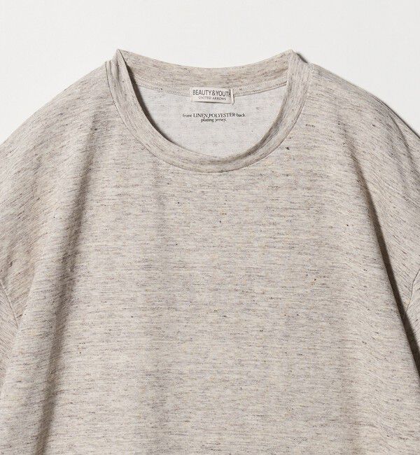 BEAUTY&YOUTH UNITED ARROWS「リネン テクスチャード クルーネック Tシャツ」|Tシャツ・カットソー|