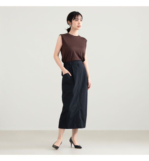 Demi-Luxe BEAMS 「ウォッシャブル ウール ノースリーブ Tシャツ」|Tシャツ・カットソー|