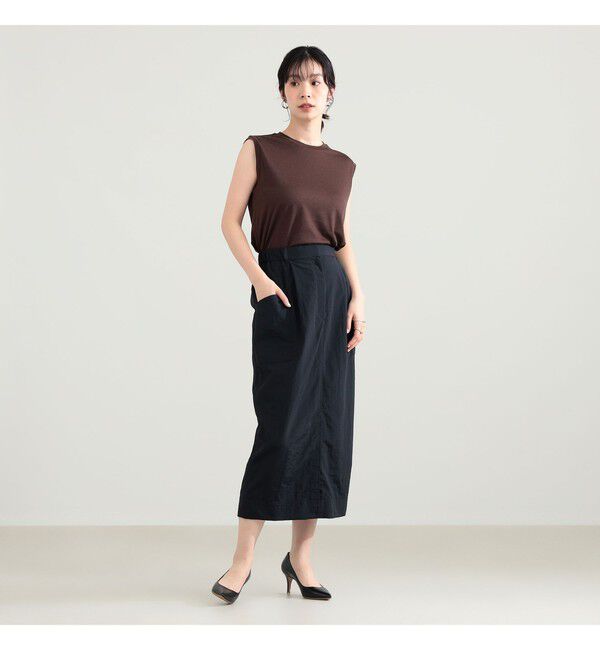 Demi-Luxe BEAMS 「ウォッシャブル ウール ノースリーブ Tシャツ」|Tシャツ・カットソー|