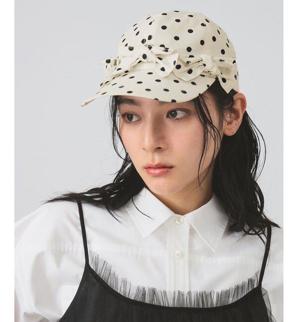Ray BEAMS 「Casselini / フロント リボン キャップ 26SS」|キャップ・キャスケット|WHITE DOT