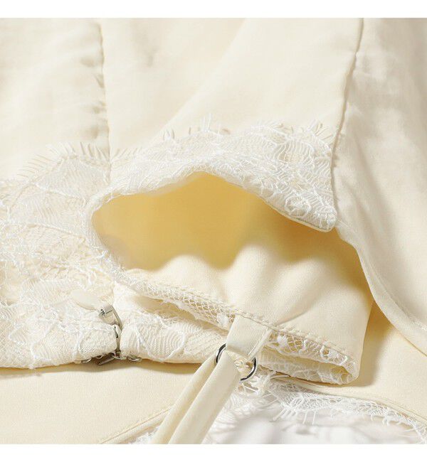 Ray BEAMS 「レース 切り替え Vネック キャミ ワンピース」|ワンピース|