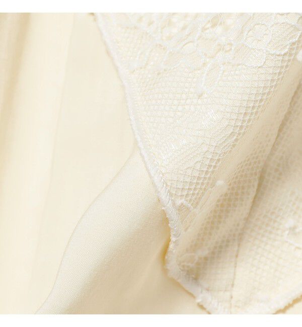 Ray BEAMS 「レース 切り替え Vネック キャミ ワンピース」|ワンピース|