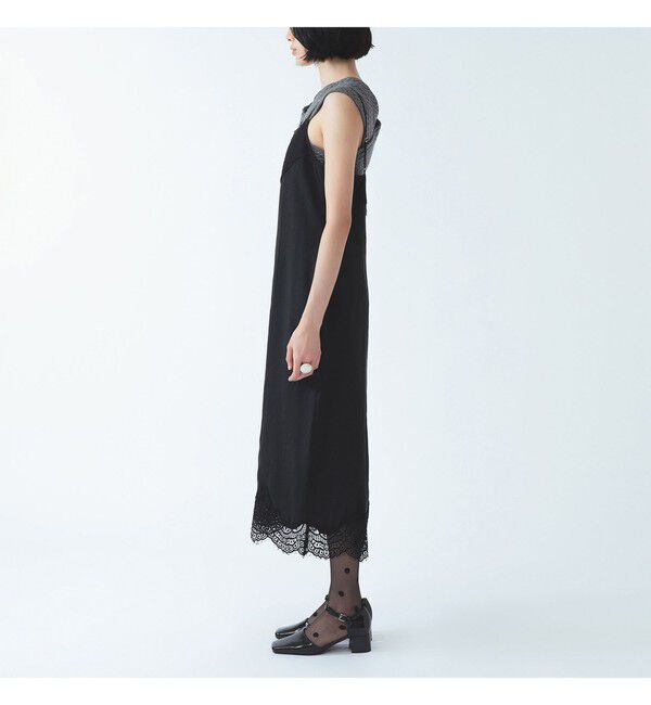 Ray BEAMS 「レース 切り替え Vネック キャミ ワンピース」|ワンピース|