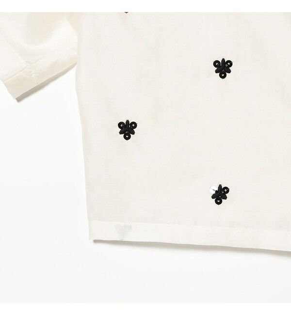 Ray BEAMS 「ビーズ 刺繍 クロップド シャツ」|シャツ・ブラウス|