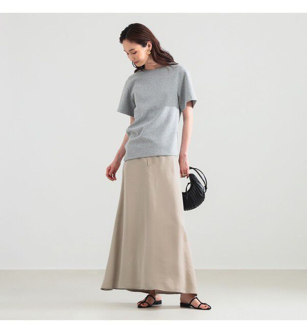 Demi-Luxe BEAMS 「ブークレ アシンメトリーヘム Tシャツ」|Tシャツ・カットソー|