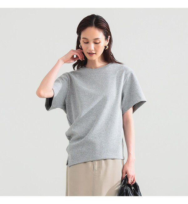Demi-Luxe BEAMS 「ブークレ アシンメトリーヘム Tシャツ」|Tシャツ・カットソー|