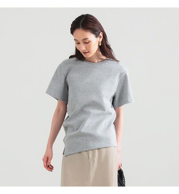 Demi-Luxe BEAMS 「ブークレ アシンメトリーヘム Tシャツ」|Tシャツ・カットソー|
