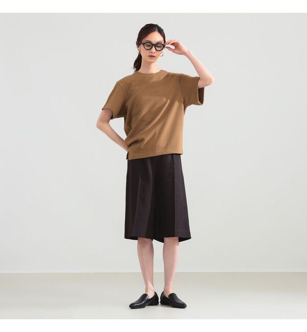 Demi-Luxe BEAMS 「ブークレ アシンメトリーヘム Tシャツ」|Tシャツ・カットソー|
