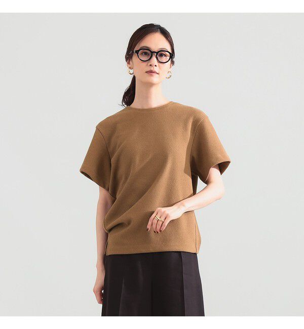 Demi-Luxe BEAMS 「ブークレ アシンメトリーヘム Tシャツ」|Tシャツ・カットソー|