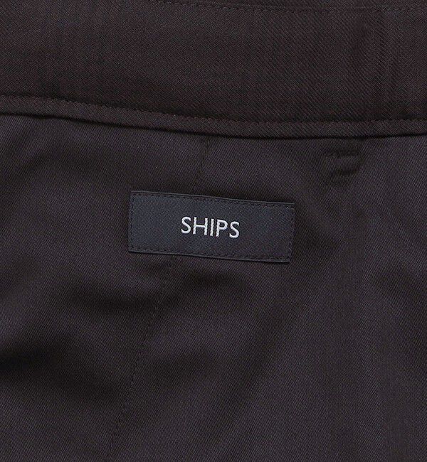 SHIPS「SHIPS:〈セットアップ対応〉SOLOTEX(R) ウール サキソニー イージーパンツ」|チノ|