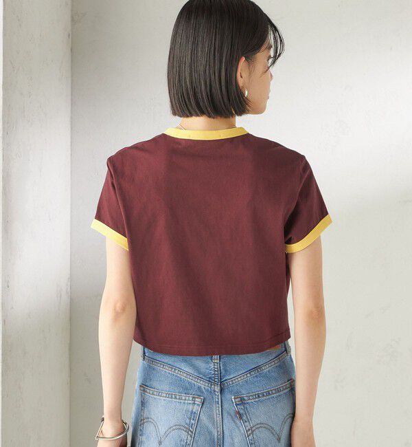 SHIPS for women「FRED PERRY:G9163 CROPPED RINGER TEE」|Tシャツ・カットソー|