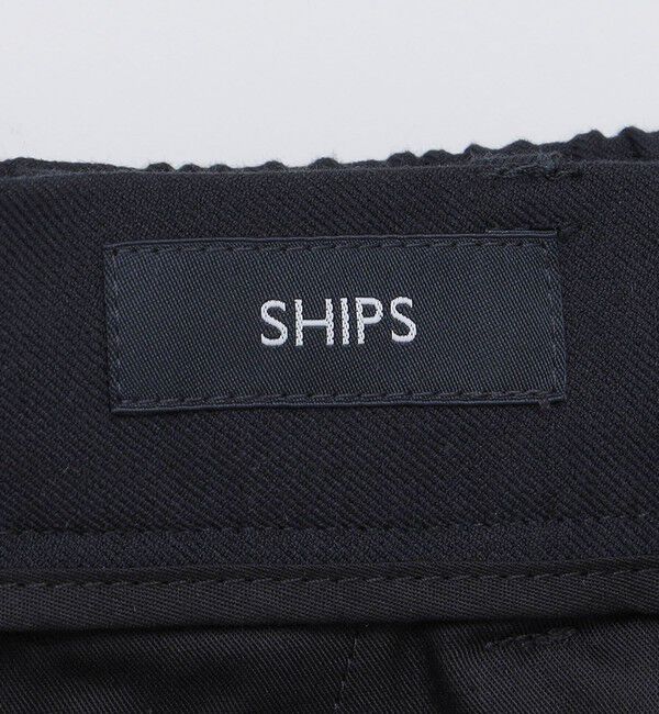 SHIPS「SHIPS: スリム  ピンタック スラックス」|チノ|