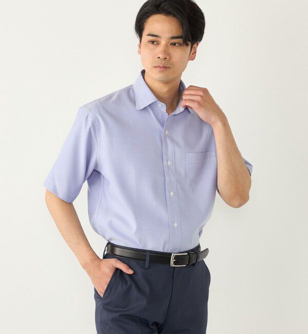 SHIPS Colors 「SHIPS Colors:SMART TECH(R) ノーアイロン セミワイドカラー シャツ」|シャツ・ブラウス|ブルー
