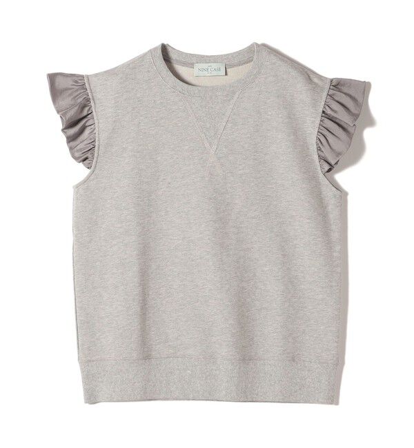 SHIPS for women「SHIPS NINE CASE:〈手洗い可能〉ミニ 裏毛 フリル カットソー」|Tシャツ・カットソー|