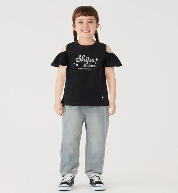 SHIPS Colors 「SHIPS Colors:100～140cm /〈洗濯機可能〉オープンショルダー Tシャツ◇」|Tシャツ・カットソー|