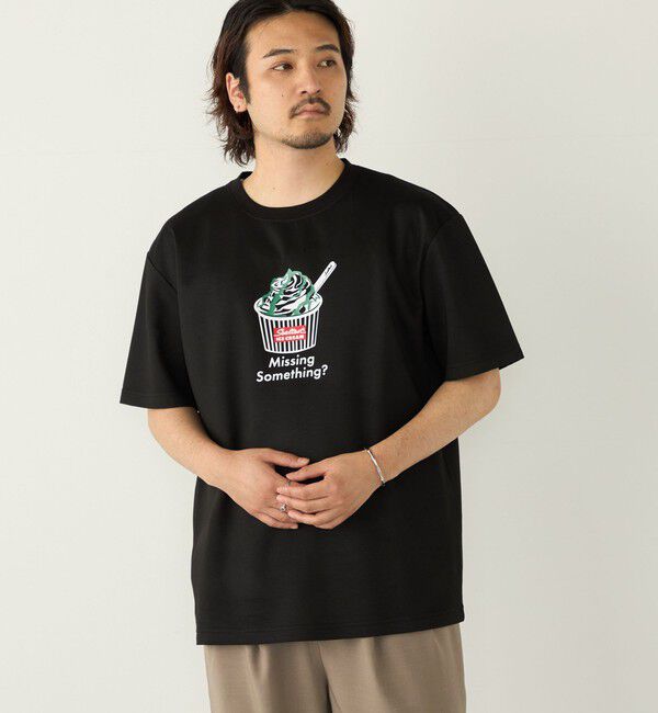 SHIPS Colors 「SHIPS Colors:Sealtest(R) ICE CREAM プリント Tシャツ」|Tシャツ・カットソー|ブラック