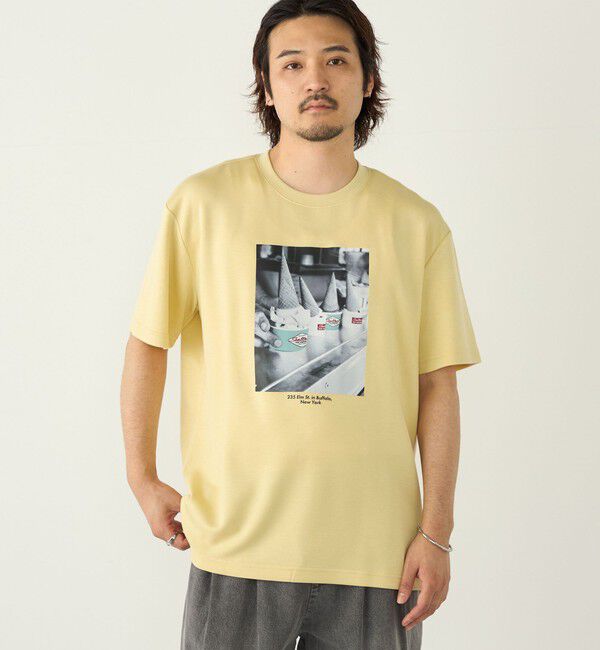 SHIPS Colors 「SHIPS Colors:Sealtest(R) ICE CREAM プリント Tシャツ」|Tシャツ・カットソー|イエロー
