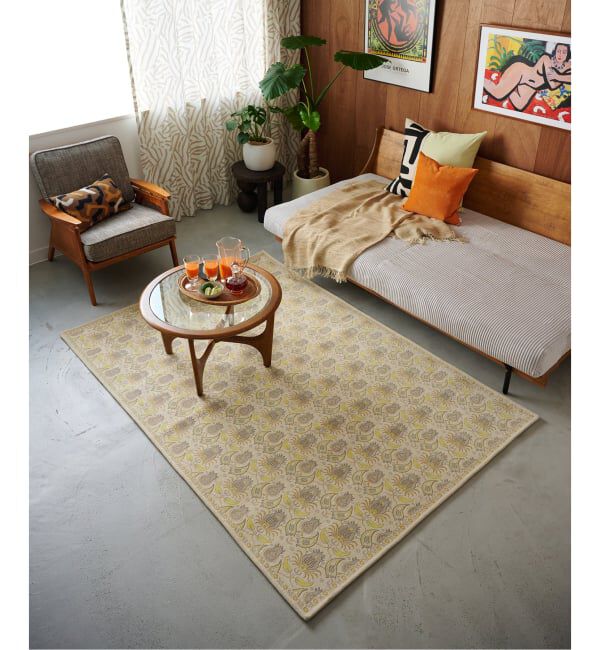 journal standard Furniture「BLOOMPAISLEY RUG 200X200　ブルームペイズリー ラグ」|その他|