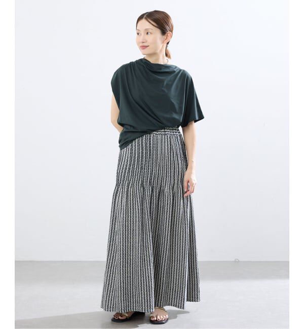 IENA「《接触冷感》アシメトリソフトプルオーバー」|Tシャツ・カットソー|