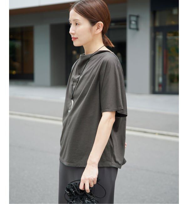 IENA「《接触冷感》アシメトリソフトプルオーバー」|Tシャツ・カットソー|