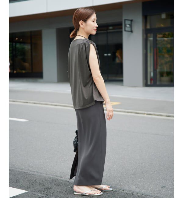 IENA「《接触冷感》アシメトリソフトプルオーバー」|Tシャツ・カットソー|
