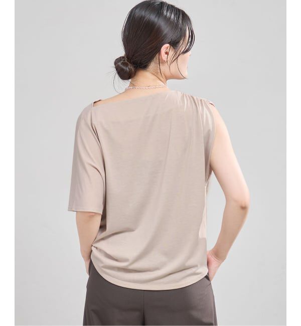 IENA「《接触冷感》アシメトリソフトプルオーバー」|Tシャツ・カットソー|