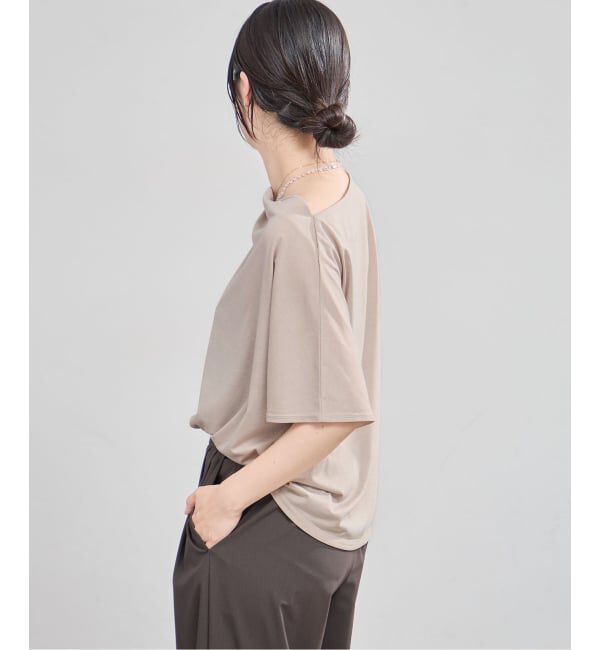 IENA「《接触冷感》アシメトリソフトプルオーバー」|Tシャツ・カットソー|