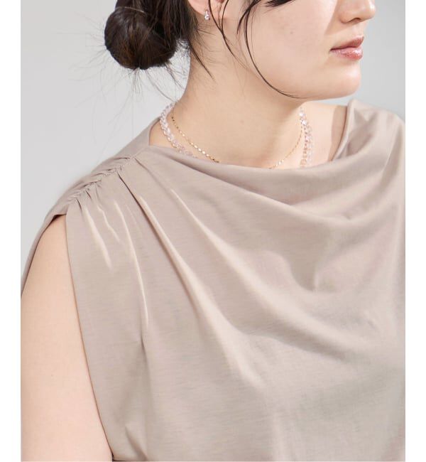 IENA「《接触冷感》アシメトリソフトプルオーバー」|Tシャツ・カットソー|