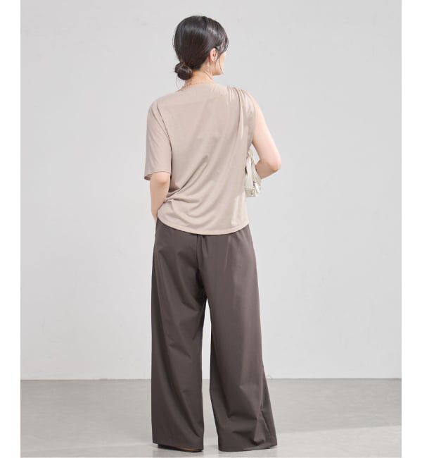IENA「《接触冷感》アシメトリソフトプルオーバー」|Tシャツ・カットソー|