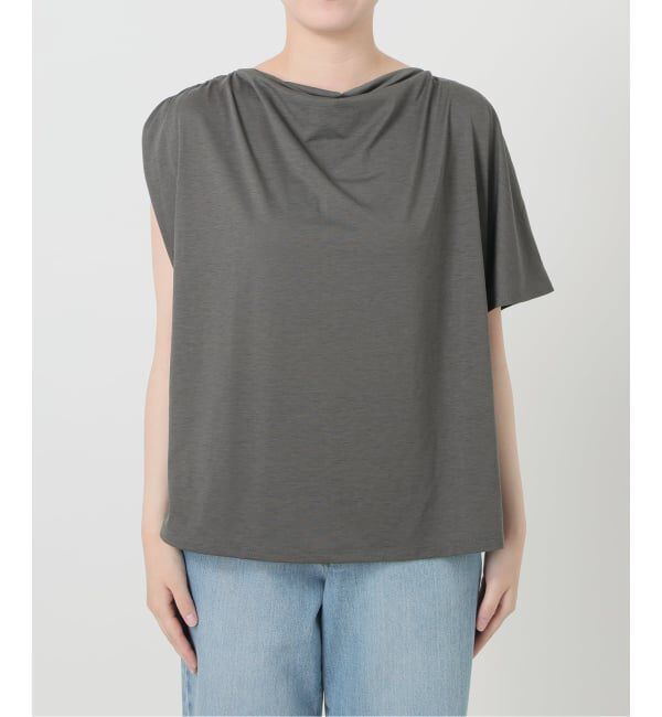 IENA「《接触冷感》アシメトリソフトプルオーバー」|Tシャツ・カットソー|