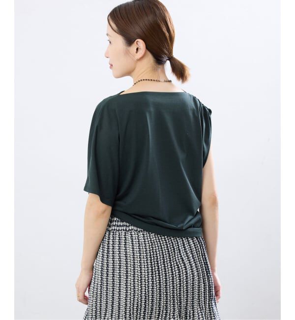 IENA「《接触冷感》アシメトリソフトプルオーバー」|Tシャツ・カットソー|