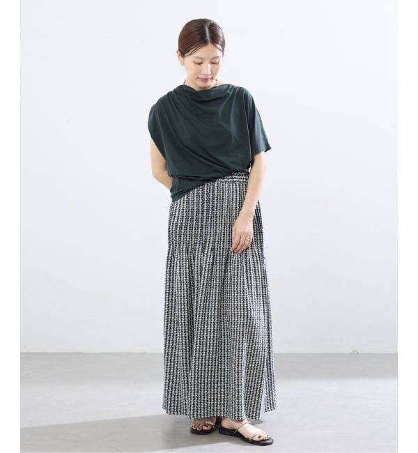 IENA「《接触冷感》アシメトリソフトプルオーバー」|Tシャツ・カットソー|