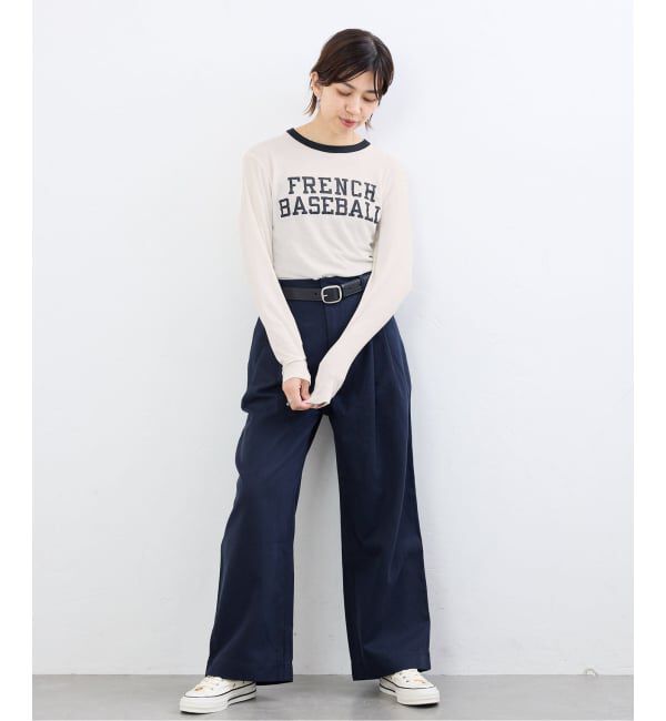 IENA「BLACK シアーリンガーTシャツ」|Tシャツ・カットソー|