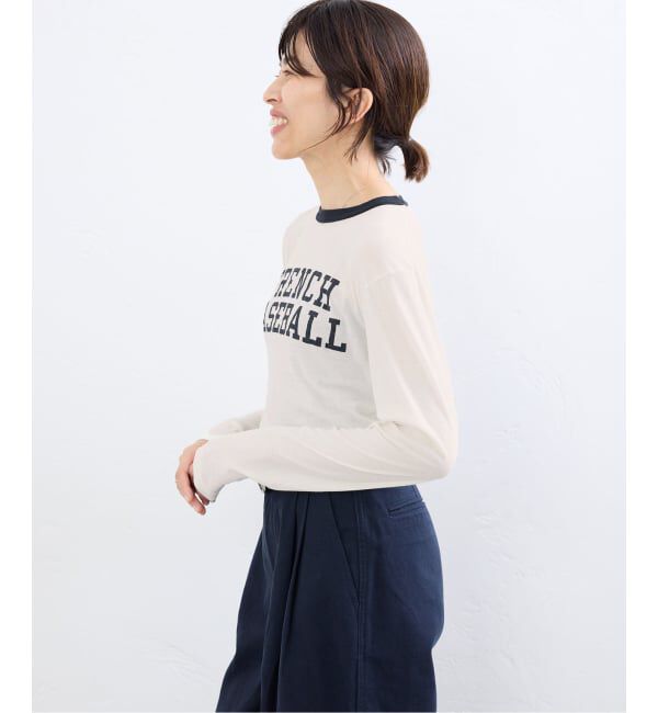 IENA「BLACK シアーリンガーTシャツ」|Tシャツ・カットソー|
