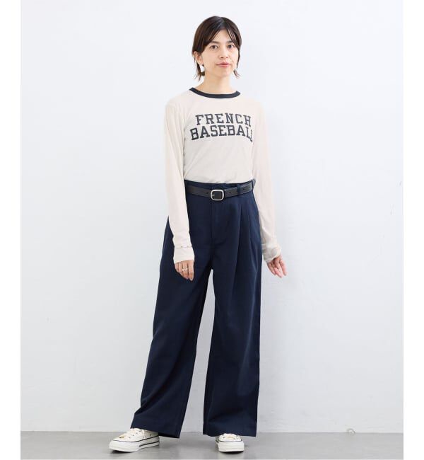 IENA「BLACK シアーリンガーTシャツ」|Tシャツ・カットソー|