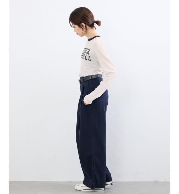 IENA「BLACK シアーリンガーTシャツ」|Tシャツ・カットソー|