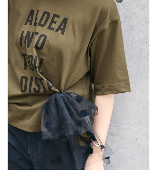 IENA「コットンフロントロゴTシャツ」|Tシャツ・カットソー|