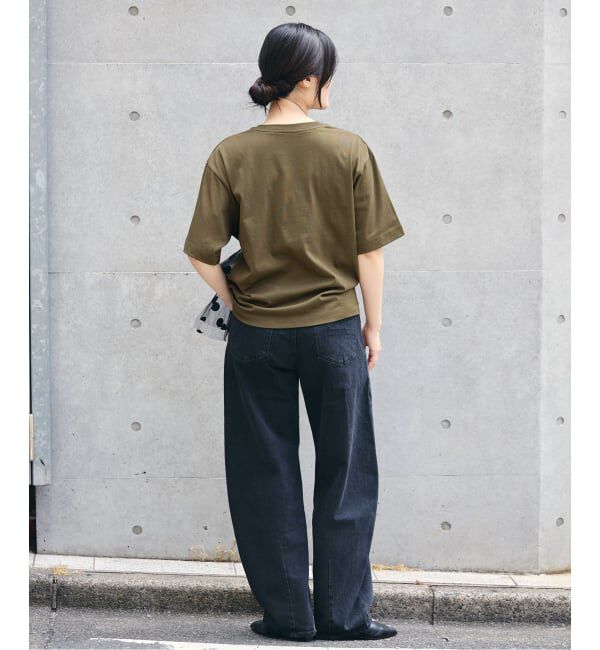 IENA「コットンフロントロゴTシャツ」|Tシャツ・カットソー|