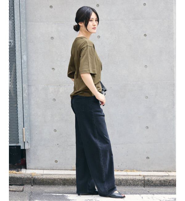 IENA「コットンフロントロゴTシャツ」|Tシャツ・カットソー|
