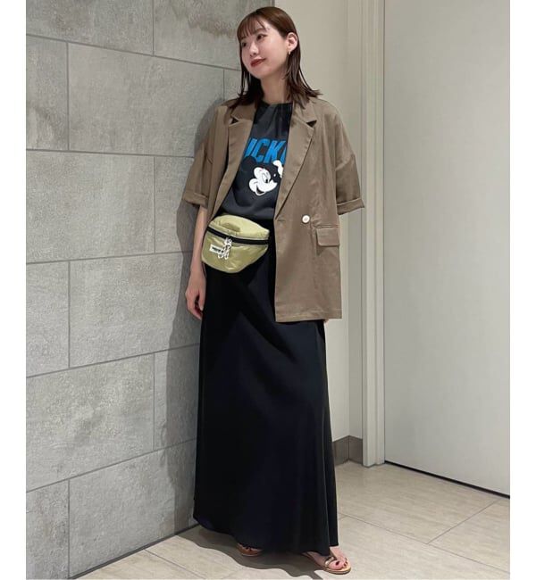 SLOBE IENA「《WEB限定/追加3》リネンレーヨンハーフスリーブジャケット」|その他|