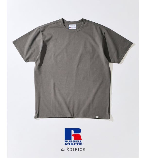 EDIFICE「RUSSELL ATHLETIC（ラッセル アスレティック）別注Tシャツ」|Tシャツ・カットソー|グレー