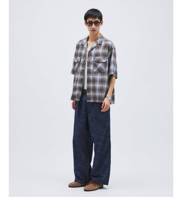 JOURNAL STANDARD「リネン ライク デニム ベルテッド パンツ」|カーゴ|