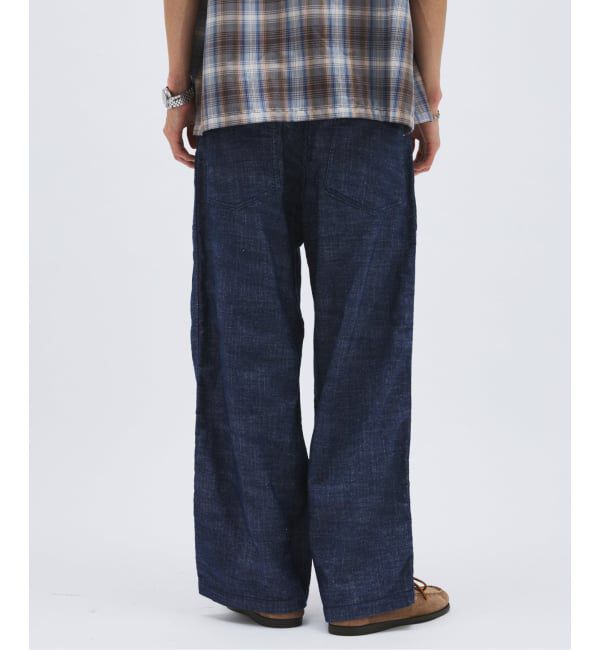 JOURNAL STANDARD「リネン ライク デニム ベルテッド パンツ」|カーゴ|
