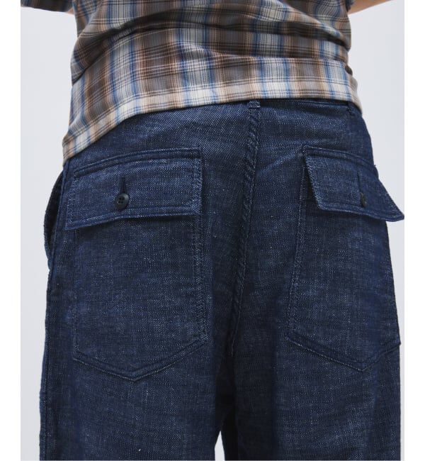 JOURNAL STANDARD「リネン ライク デニム ベルテッド パンツ」|カーゴ|