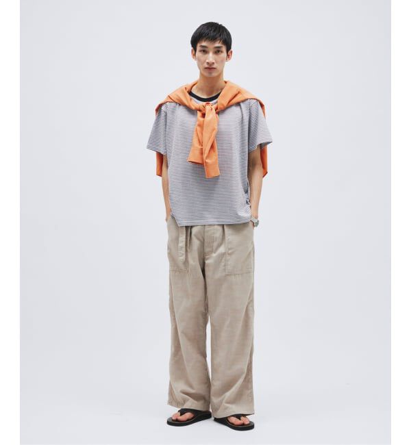 JOURNAL STANDARD「リネン ライク デニム ベルテッド パンツ」|カーゴ|