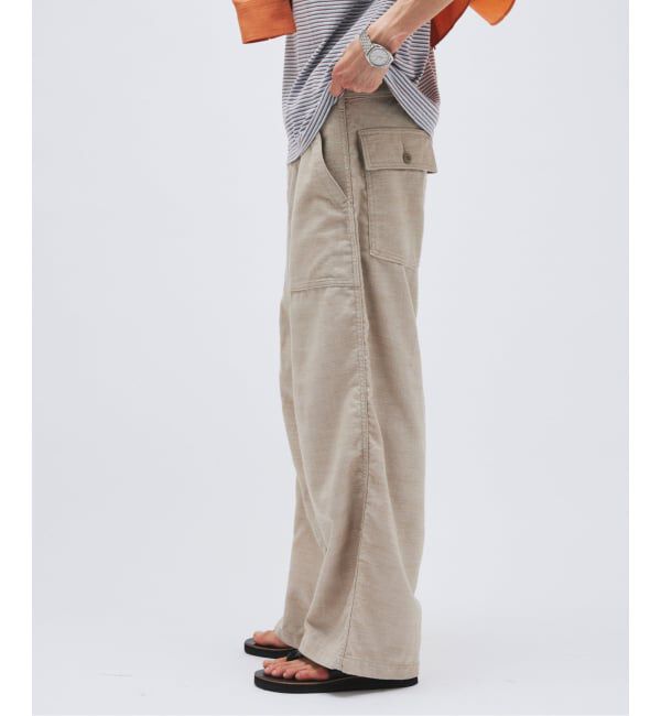 JOURNAL STANDARD「リネン ライク デニム ベルテッド パンツ」|カーゴ|
