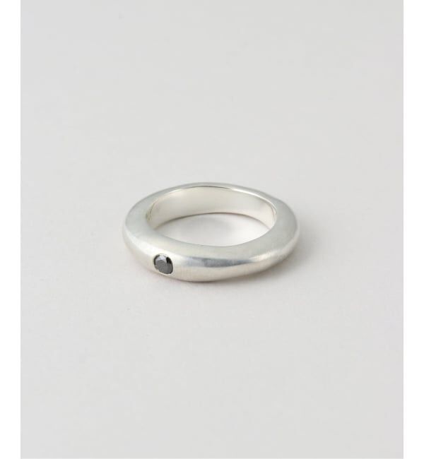 journal standard L'essage「OCUCCI/オクチ Ring Skiny-single faceted black d リング」|リング|