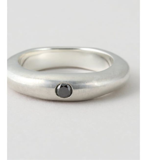 journal standard L'essage「OCUCCI/オクチ Ring Skiny-single faceted black d リング」|リング|